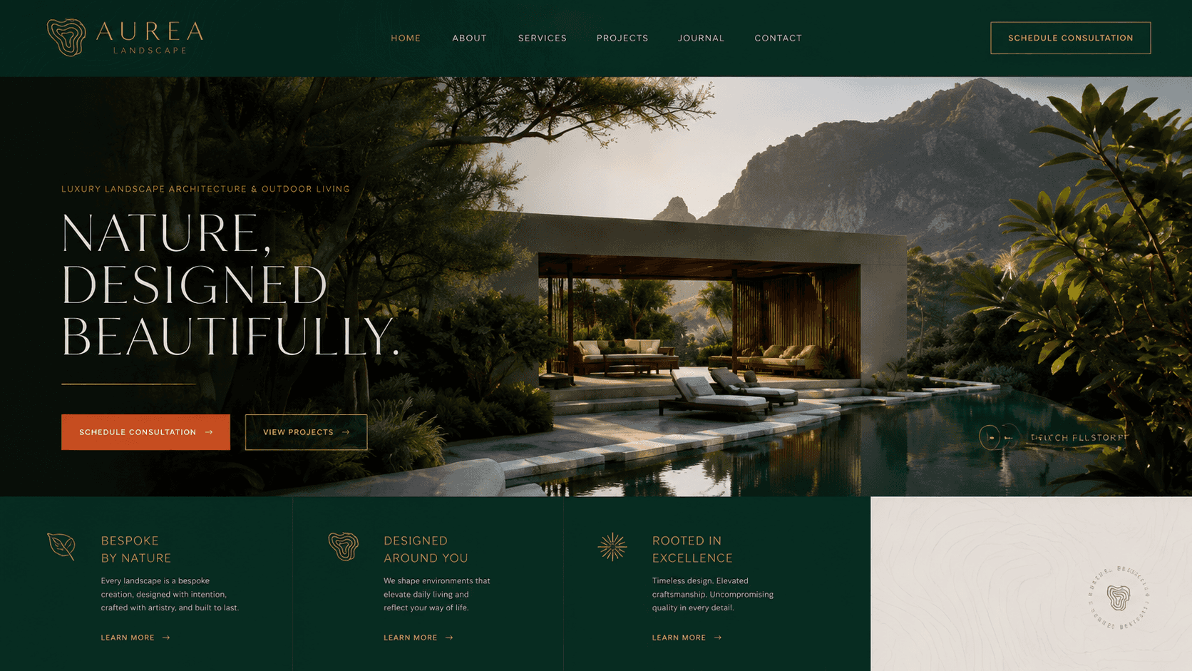 GreenScape Yard Co. - Landscaping website design preview