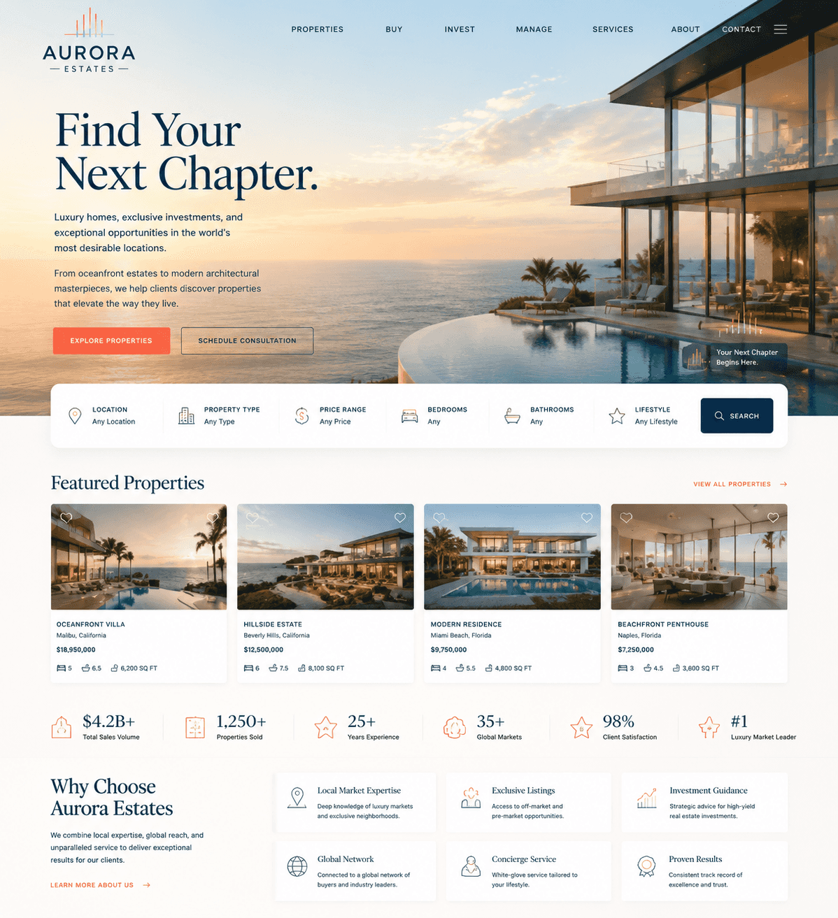 Cornerstone Realty Group - Realtor website design preview