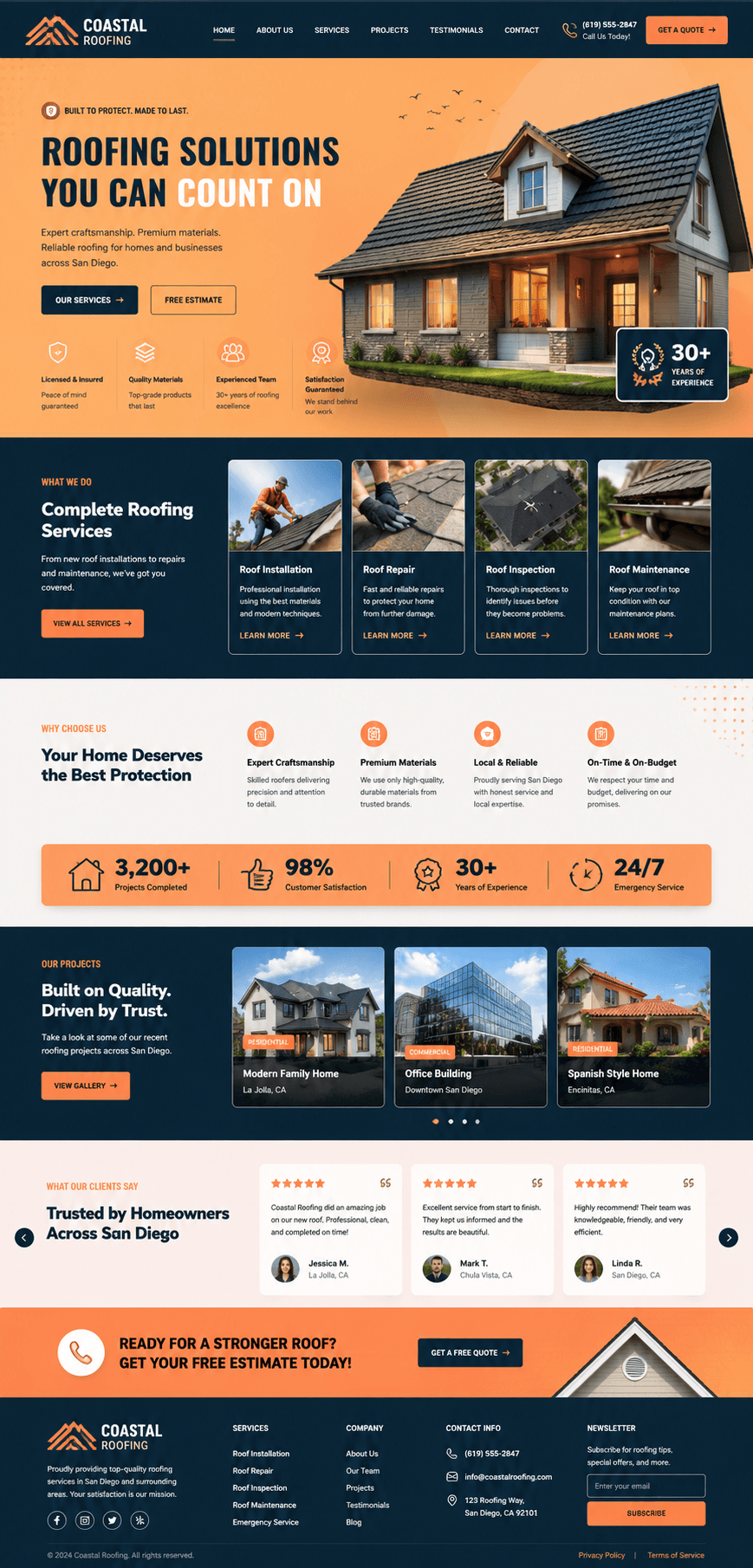Google Business Profile with both job types, Roofing Marketing in Long Beach