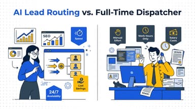 AI Lead Routing vs. a Full-Time Dispatcher Cost