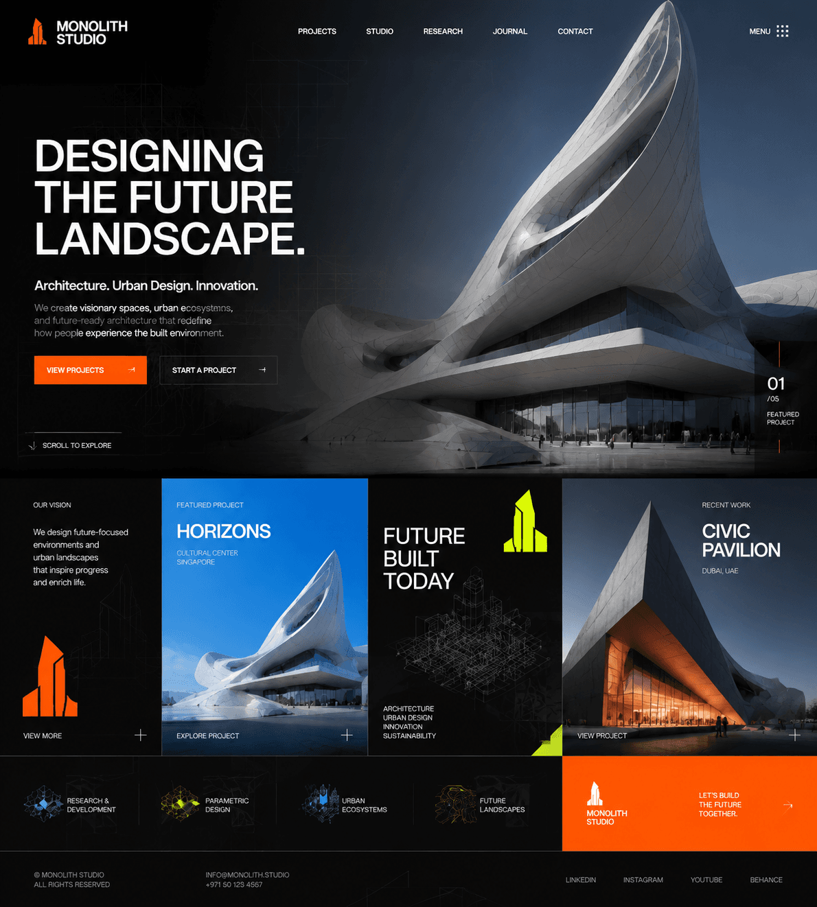 Real Estate & Architecture website design in Los Angeles