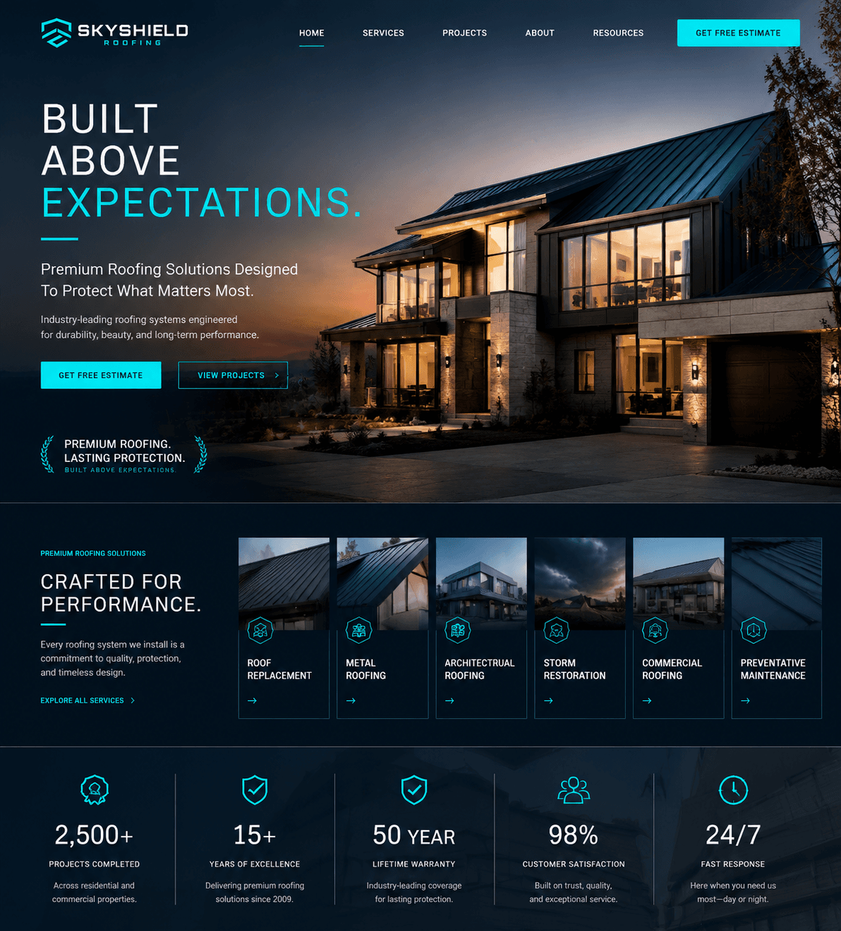 Roofing, solar & exterior marketing in Long Beach