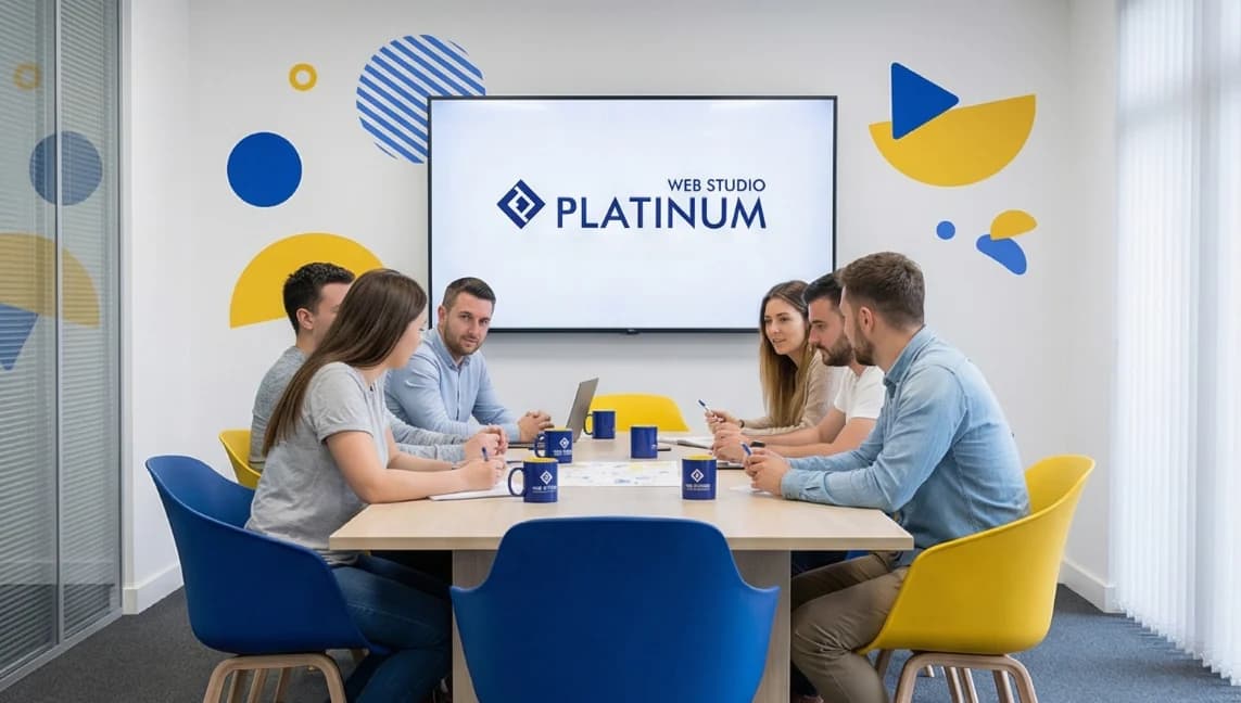 Platinum Web Studio team meeting